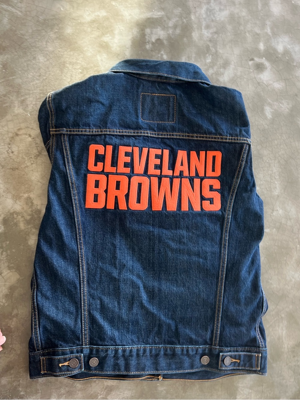 Cleveland Browns  Levi’s Denim Jacket with NFL Team Logo